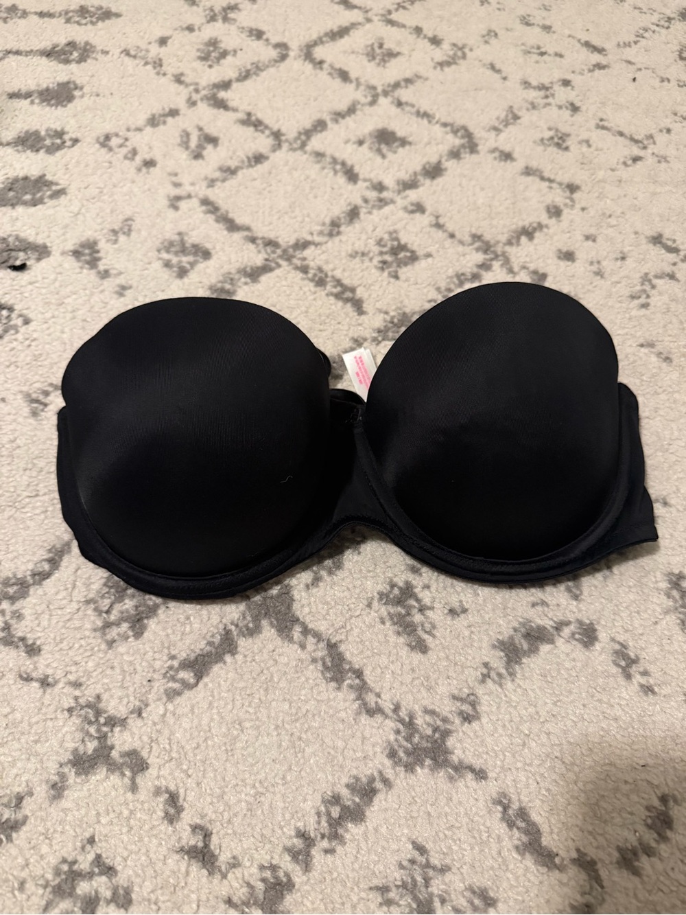 PINK Black Strapless Push-Up Bra 38B